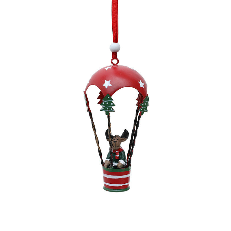 Nordic Iron Hot Air Balloon Christmas Pendant – Creative Tree Charms & Holiday Hanging Decor - ZA-ZOLA