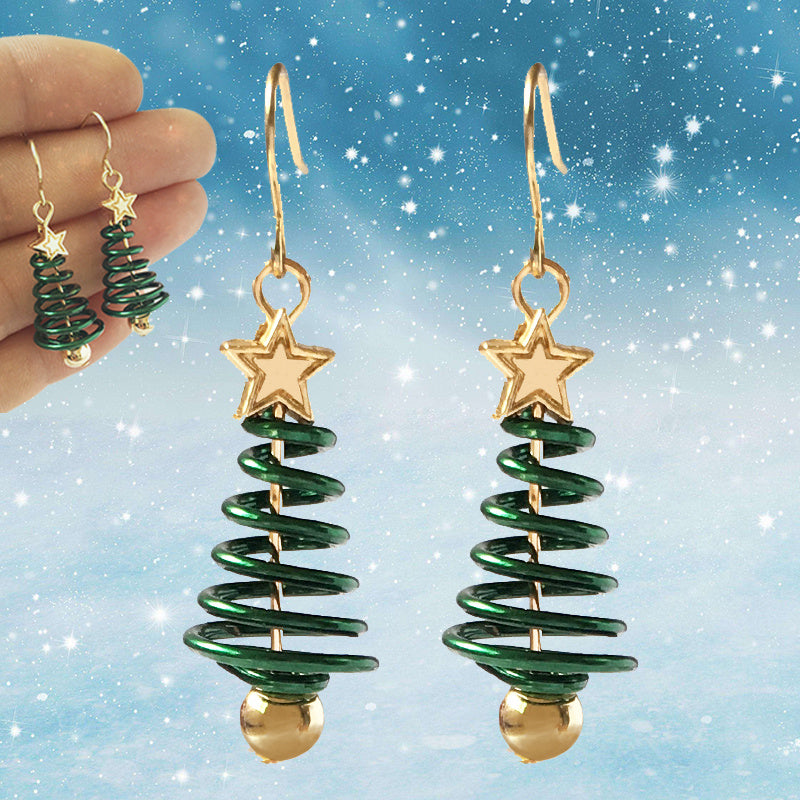 DIY Christmas Tree & Star Earrings – Festive Holiday Jewelry for Creative Style Lovers - ZA-ZOLA