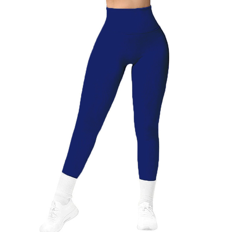 High Waist Seamless Leggings – Women's Slimming Knitted Yoga Pants for Fitness & Running