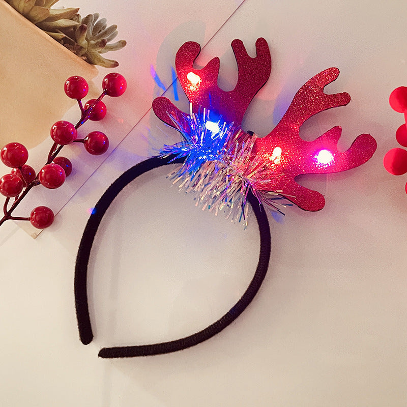 Light-Up Christmas Headband for Women - Festive Snowflake Design - ZA-ZOLA