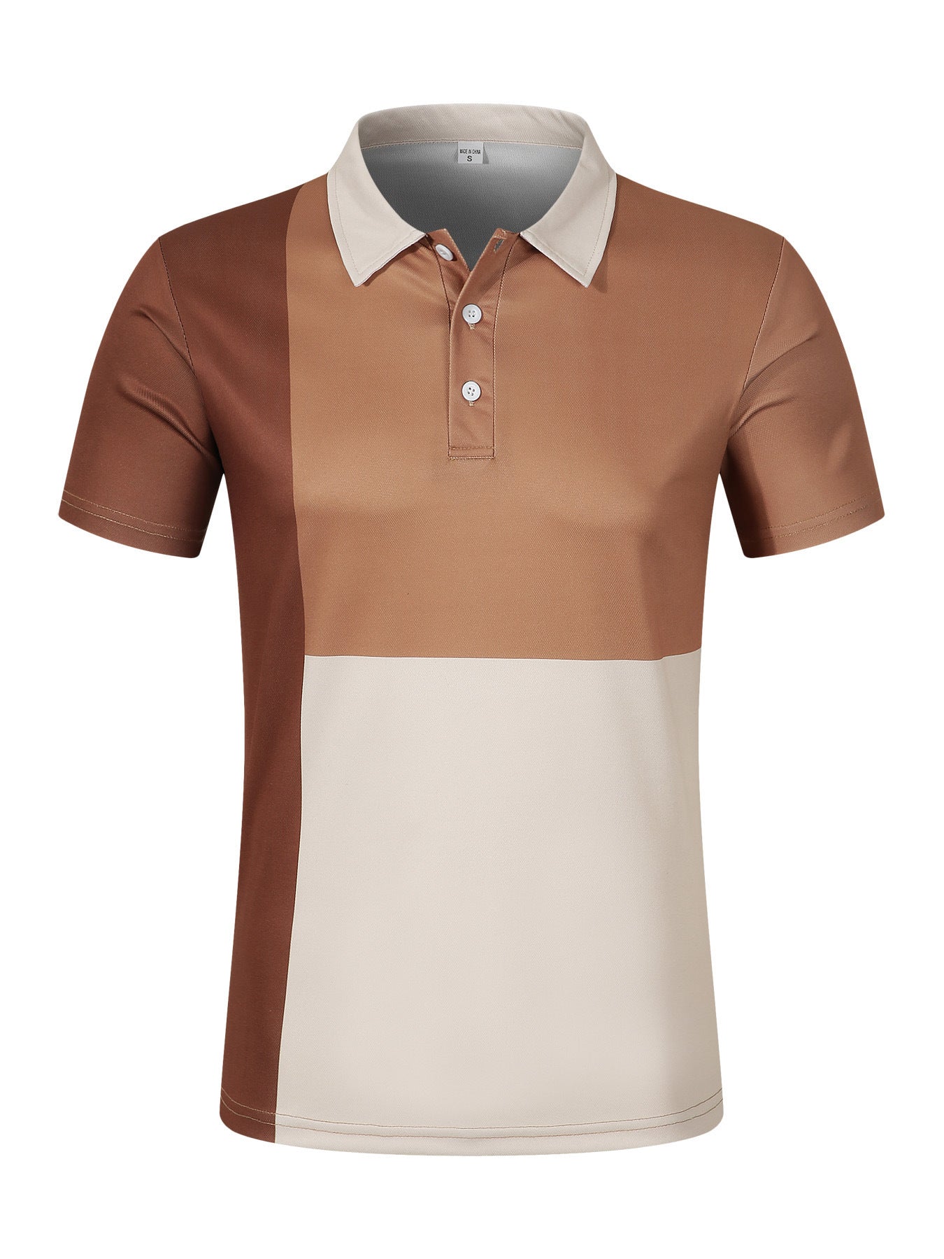 Summer Men's Fashion Color Contrast Polo ShirtProduct information:
 
 Color: red, pink, green, camel
 
 Details of clothing style: Asymmetric
 
 Size: S,M,L,XL,XXL,XXXL
 
 Style: slim fit
 
 Main fabric compositShirtZA-ZOLAZA-ZOLAFashion Color Contrast Polo Shirt