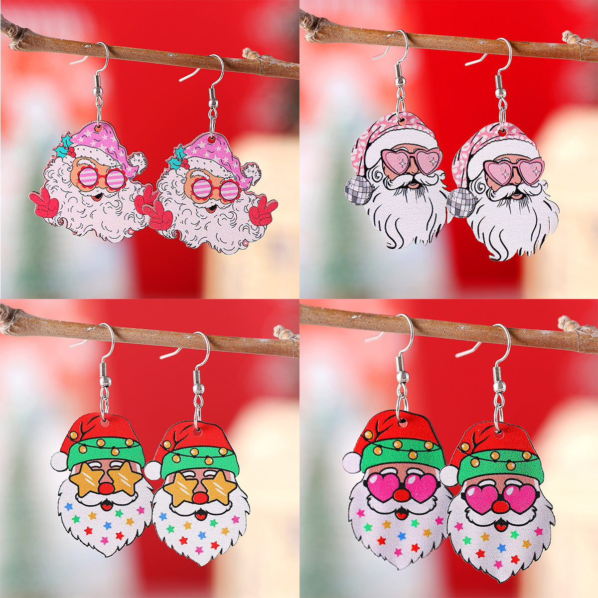 Funny Santa Claus Pendant Earrings – Perfect Christmas Gift for a Festive Touch! - ZA-ZOLA