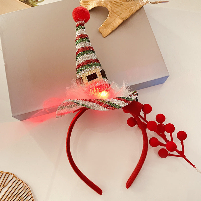 Light-Up Christmas Headband for Women - Festive Snowflake Design - ZA-ZOLA