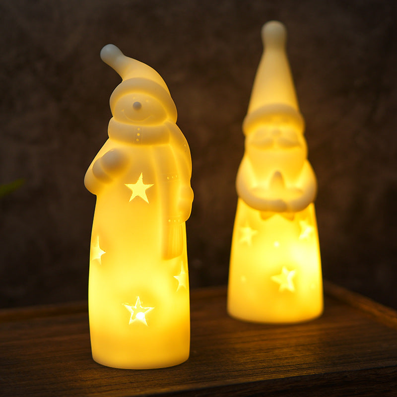 Christmas LED Night Lights – Creative Bedside Lamp & Candle Light Decor - ZA-ZOLA