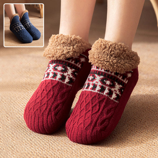 Indoor Home Non-Slip Carpet Socks – Warm Fall & Winter Floor Socks for Men & Women - ZA-ZOLA