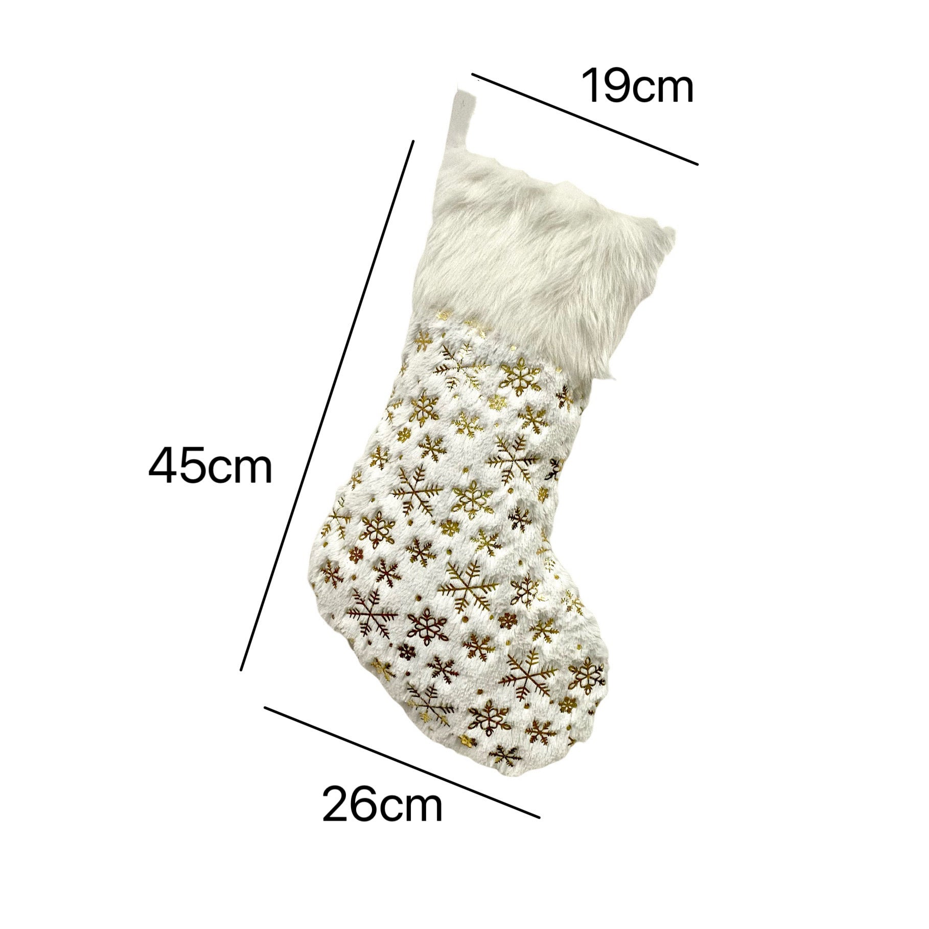 Gilded Plush Christmas Socks Gift Bag – Festive Decorations for Holiday Gifting - ZA-ZOLA