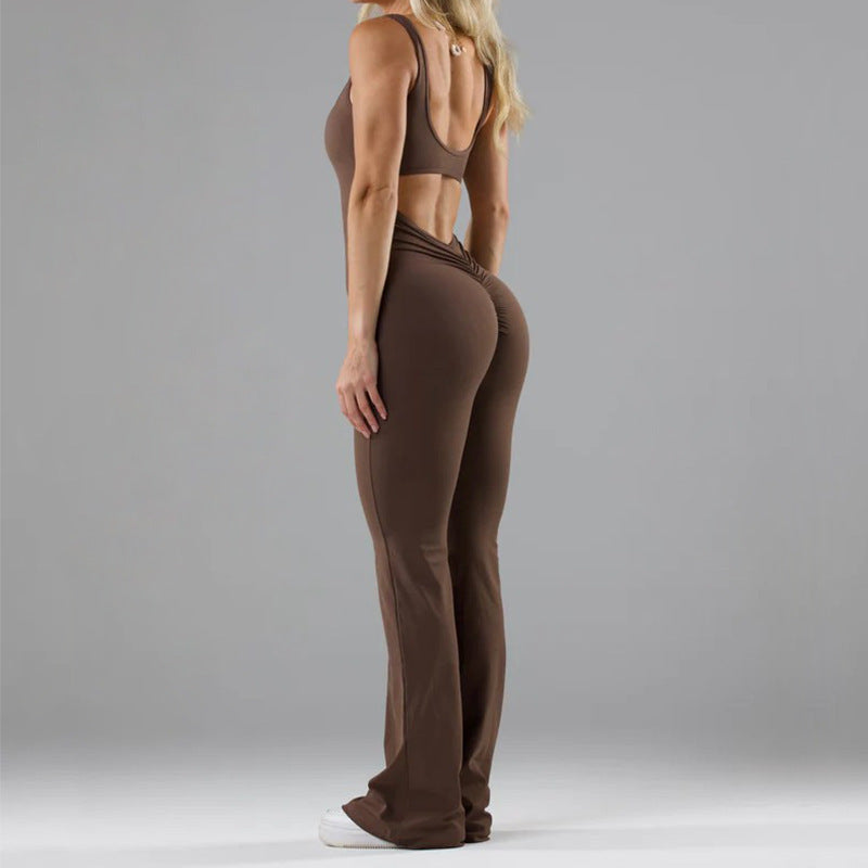 Enganliegender Yoga-Bodysuit – Lässige, nahtlose Activewear für Damen