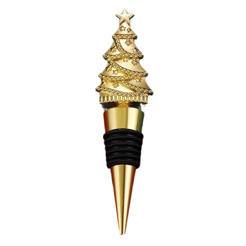 Christmas Tree Wine Stopper | Festive Sealed Bottle Stopper - ZA-ZOLA