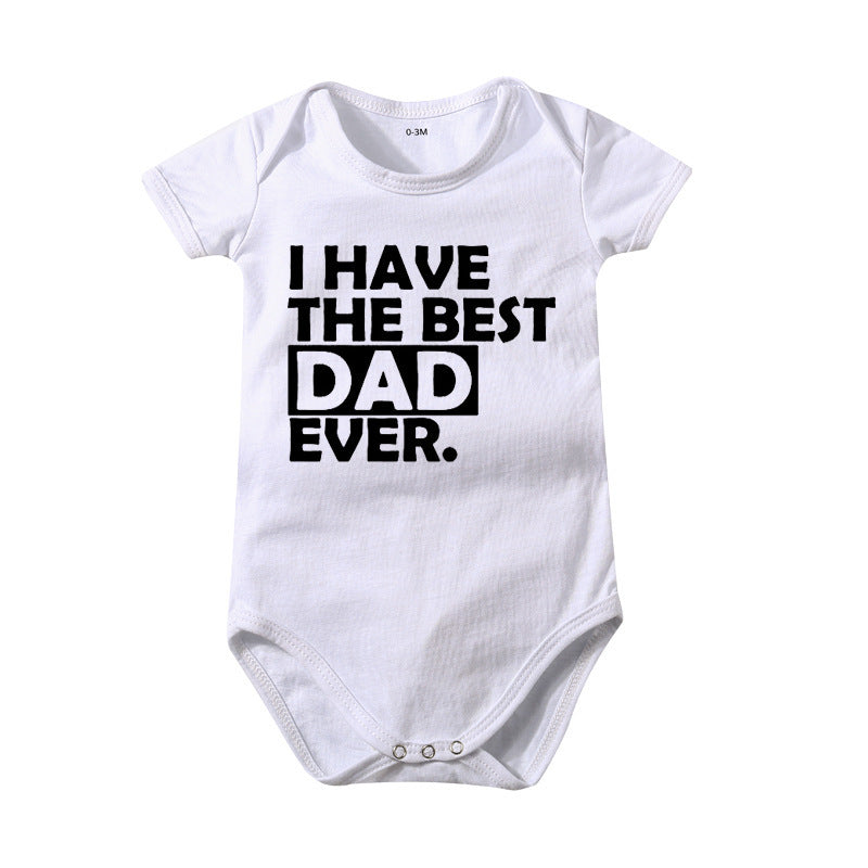 Newborn Baby Romper, Summer, Baby SummerProduct information: 
 
 


 Fabric name: Cotton
 
 Suitable season: summer, spring
 
 Thickness: Thin section
 
 Color: A-HY1362-MOM, B-HY1362-DAD
 
 Suitable heighT ShirtZA-ZOLAZA-ZOLANewborn Baby Romper, Summer, Baby Summer