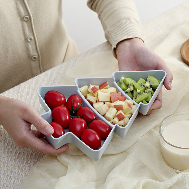 Christmas Tree Snack Plate Set | Festive Fruit & Candy Platter - ZA-ZOLA