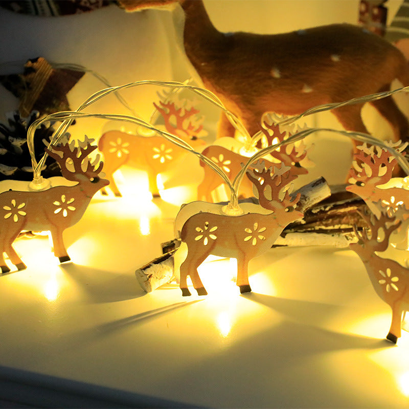 Christmas LED String Lights – Santa Claus, Elk, & Snowman Ornaments for Festive Decor - ZA-ZOLA