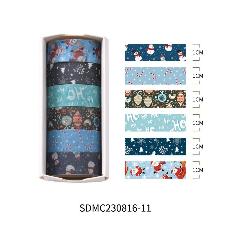 Creative Christmas Gift Adhesive Tape – Cute Decorative Journal & Material Tape for Holiday Crafts - ZA-ZOLA