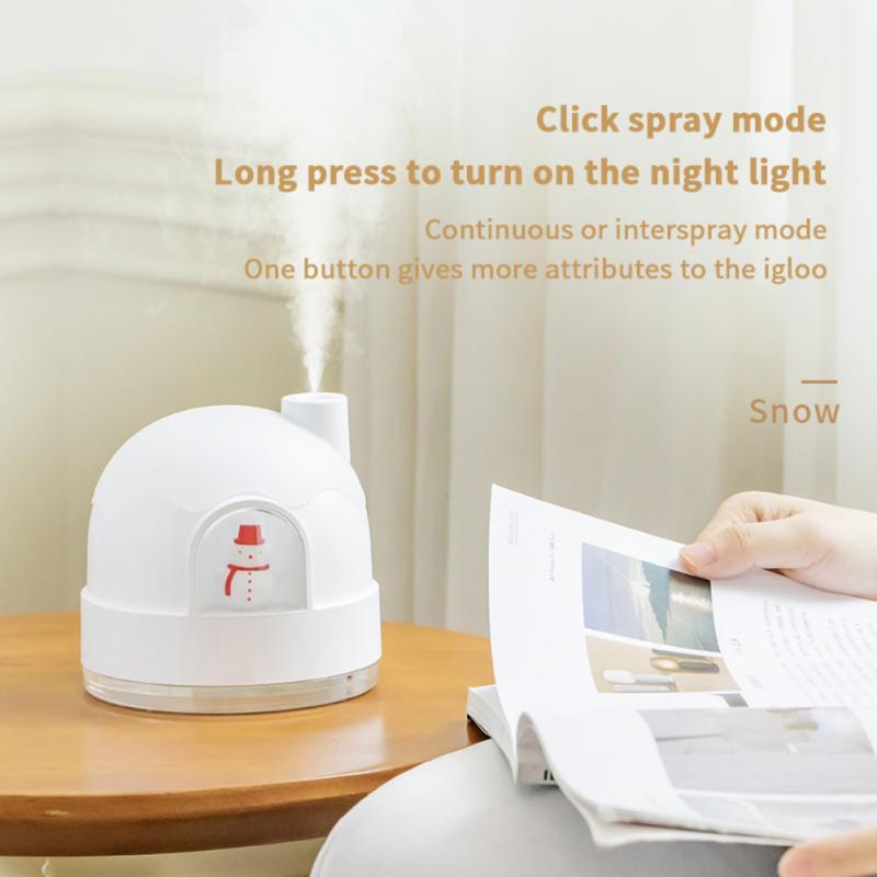 USB Igloo Humidifier – Silent Operation with Heavy Fog Volume for Home & Office - ZA-ZOLA