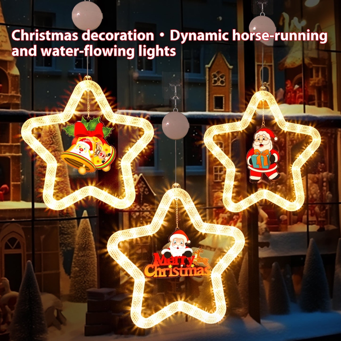 LED Christmas Star Pendant Lights – Window & Door Decorations for Festive Atmosphere - ZA-ZOLA