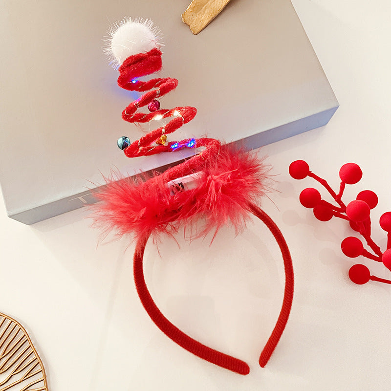 Light-Up Christmas Headband for Women - Festive Snowflake Design - ZA-ZOLA