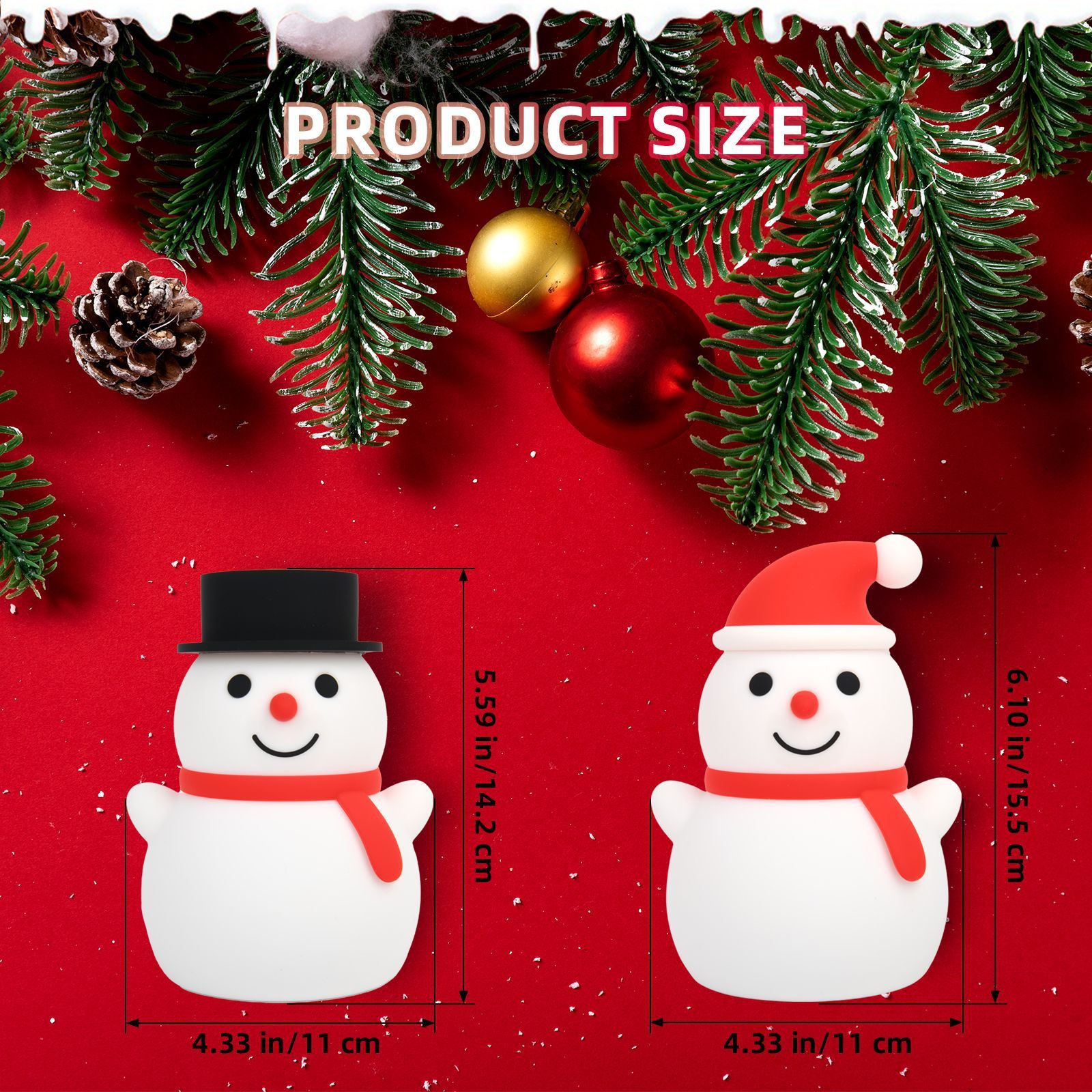 Christmas Ice Man Silicone Pat Lamp – Remote Control Ambience Light for Holiday Decor - ZA-ZOLA