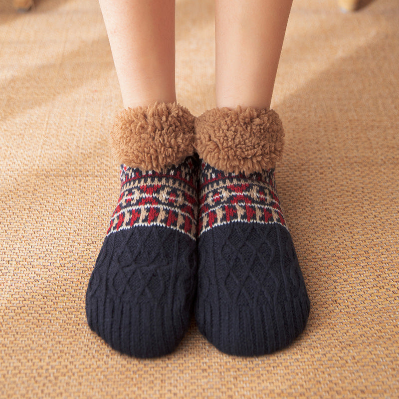 Indoor Home Non-Slip Carpet Socks – Warm Fall & Winter Floor Socks for Men & Women - ZA-ZOLA