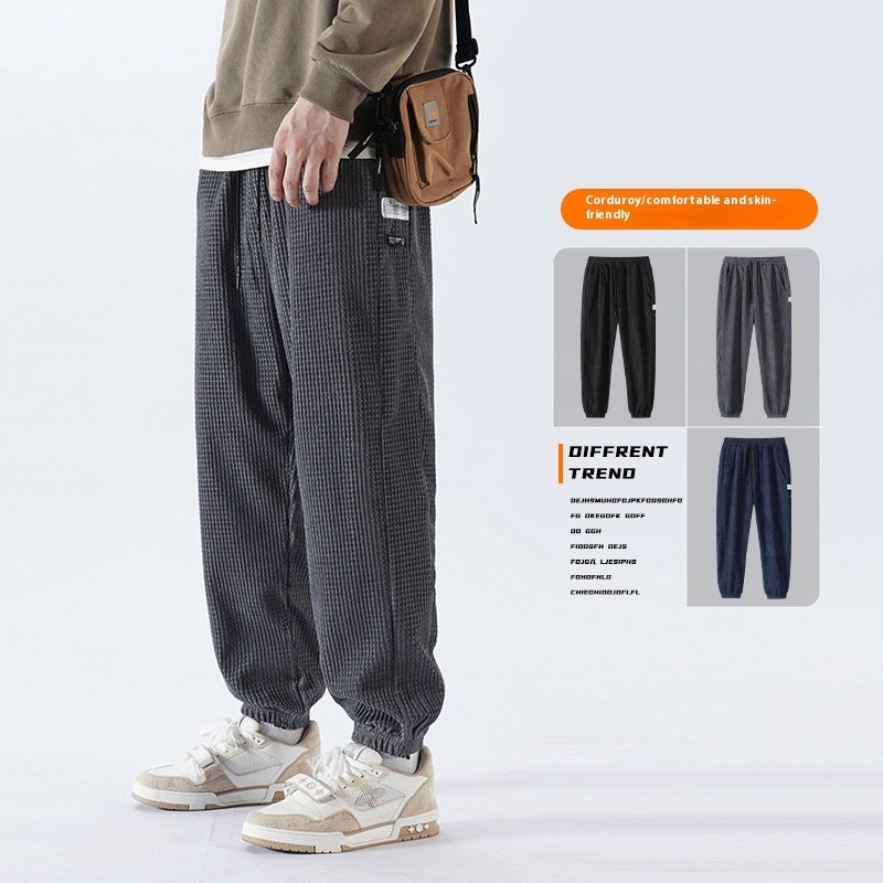 Men's Casual Loose Spring And Autumn Ankle Banded Pants - ZA-ZOLA