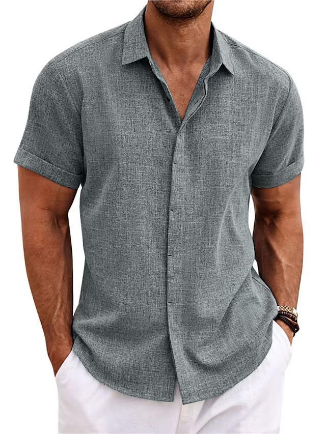 Men's Solid Color Loose Linen T-Shirt – Lightweight, Breathable & Perfect for Summer - ZA-ZOLA