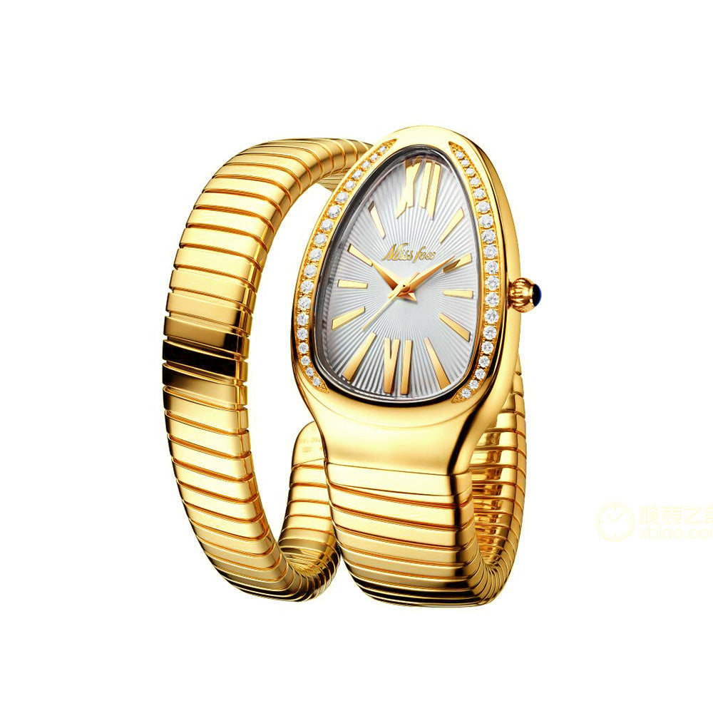 Women's Stainless Steel Diamond Serpentine Watch - ZA-ZOLA