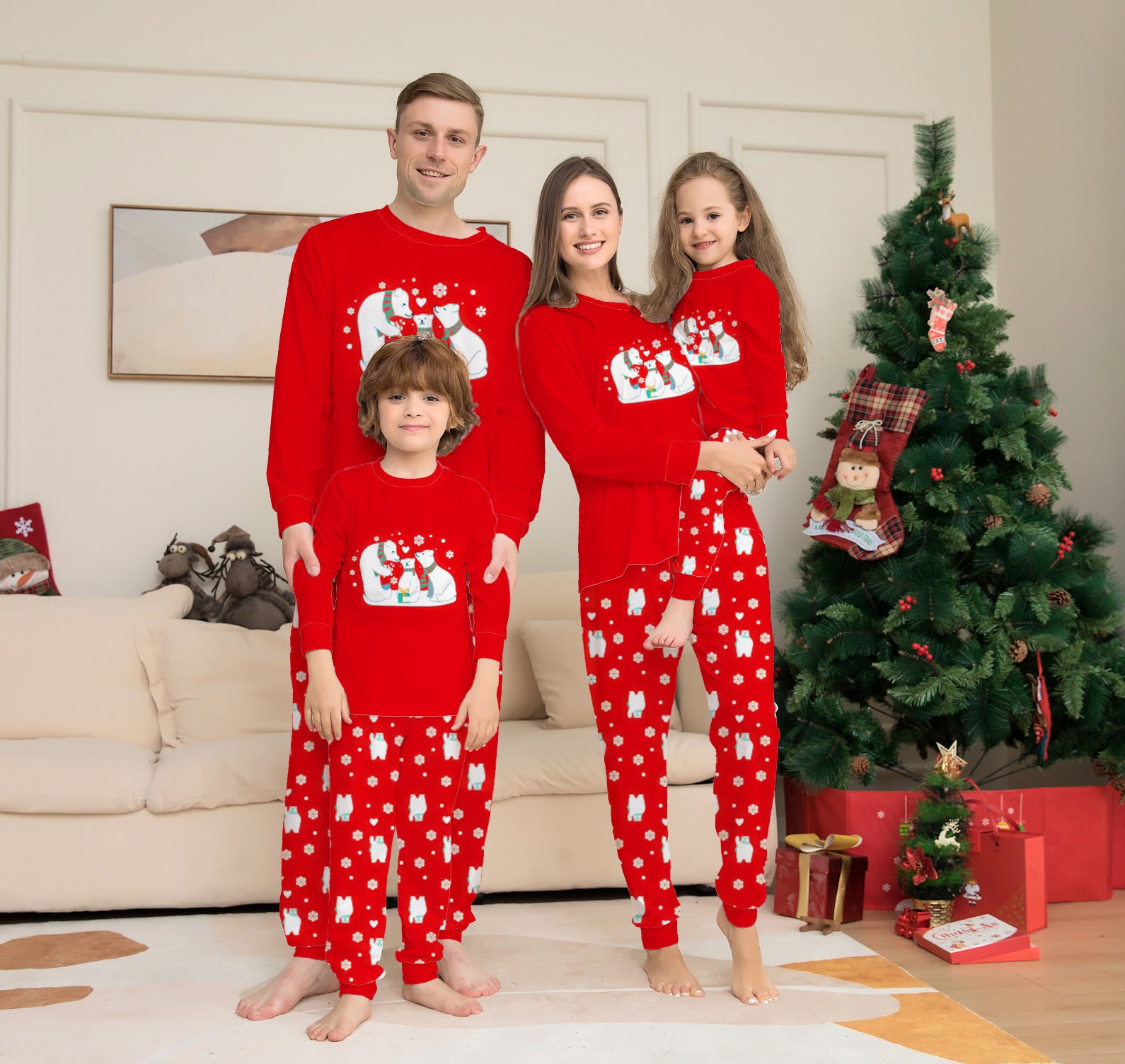 Christmas Family Matching Pajamas – Parent-Child Holiday Sleepwear Sets for Xmas Parties - ZA-ZOLA