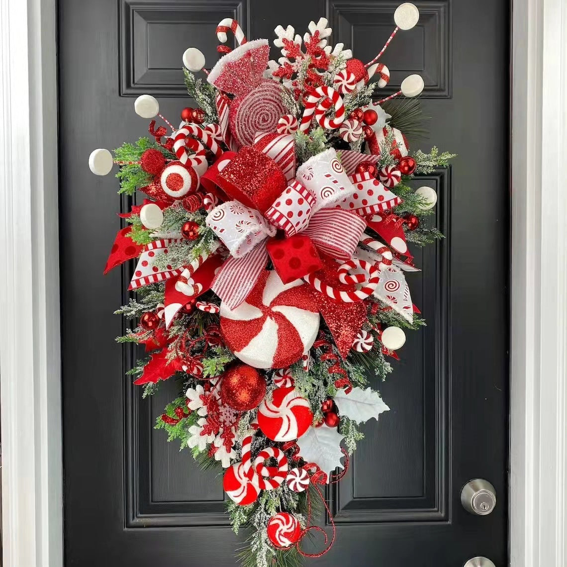 Christmas Upside Down Tree Decoration – Unique Door & Wall Decor for the Holidays - ZA-ZOLA