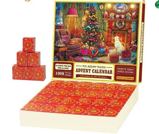 24-Box Christmas Advent Calendar – Fun Puzzle Gift for Holiday Countdown - ZA-ZOLA