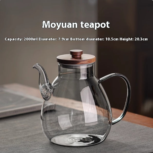 New Thickened High-temperature Resistant Glass Teapot With Large Capacity - ZA-ZOLA