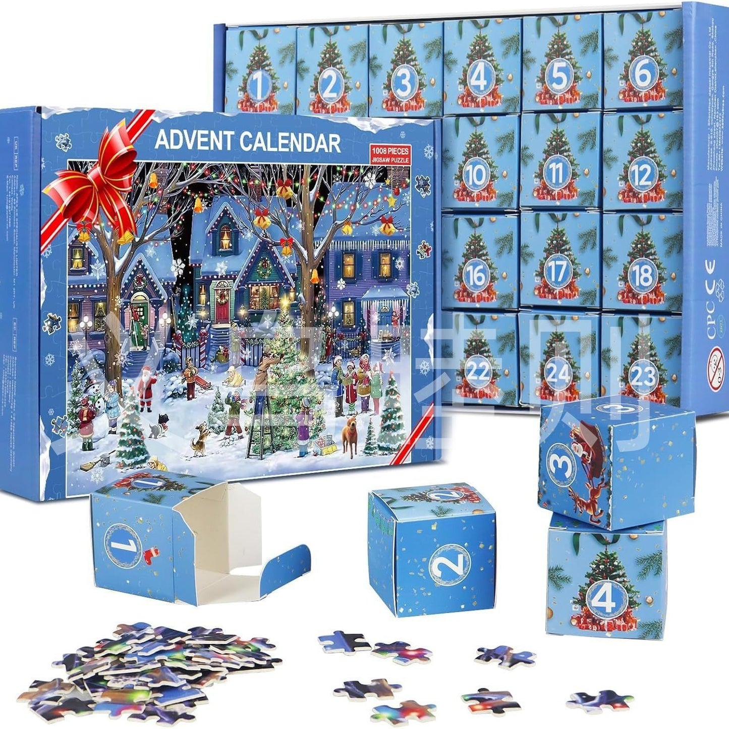 24-Box Christmas Advent Calendar – Fun Puzzle Gift for Holiday Countdown - ZA-ZOLA