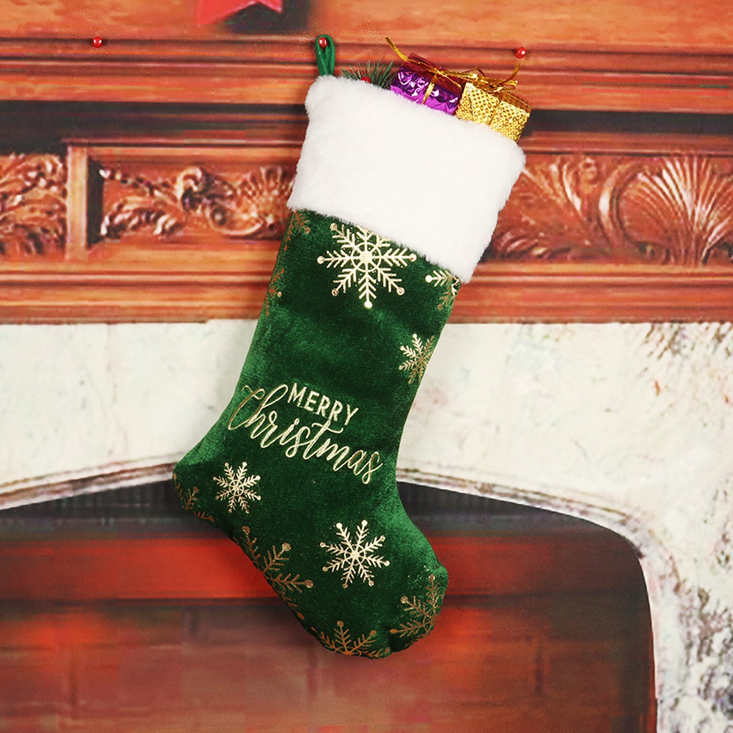 Christmas Decorative Embroidered Stockings – Perfect for Candy & Gift Holders - ZA-ZOLA