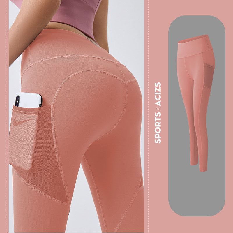 Yoga Pants for Women with Pockets – Tummy Control Gym Leggings for Fitness & Jogging