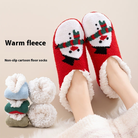 Thickened Lambs wool Room Socks – Indoor Non-Slip Silicone Cozy Winter Socks - ZA-ZOLA