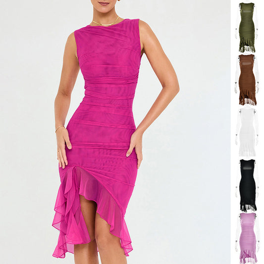 Summer Slim Skinny Sleeveless Dress for Women – Fashion Party & Club Dresses | UK & USA