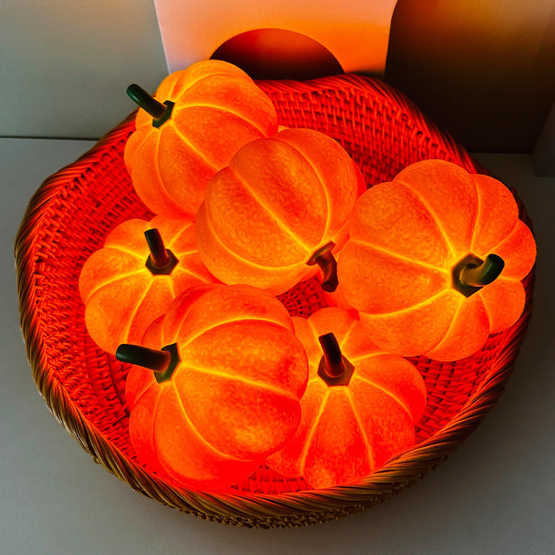 Pumpkin Halloween Decorative Night Light Bedroom Dormitory Creative Bedside Lights Eye Protection Deco Night Lamp - ZA-ZOLA