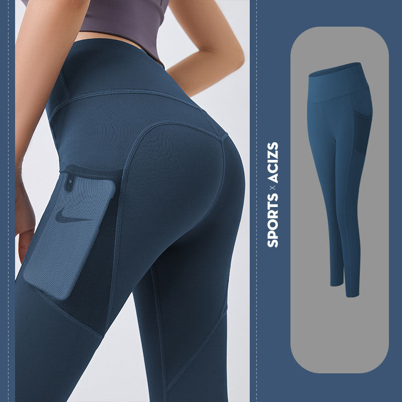 Yoga Pants for Women with Pockets – Tummy Control Gym Leggings for Fitness & Jogging