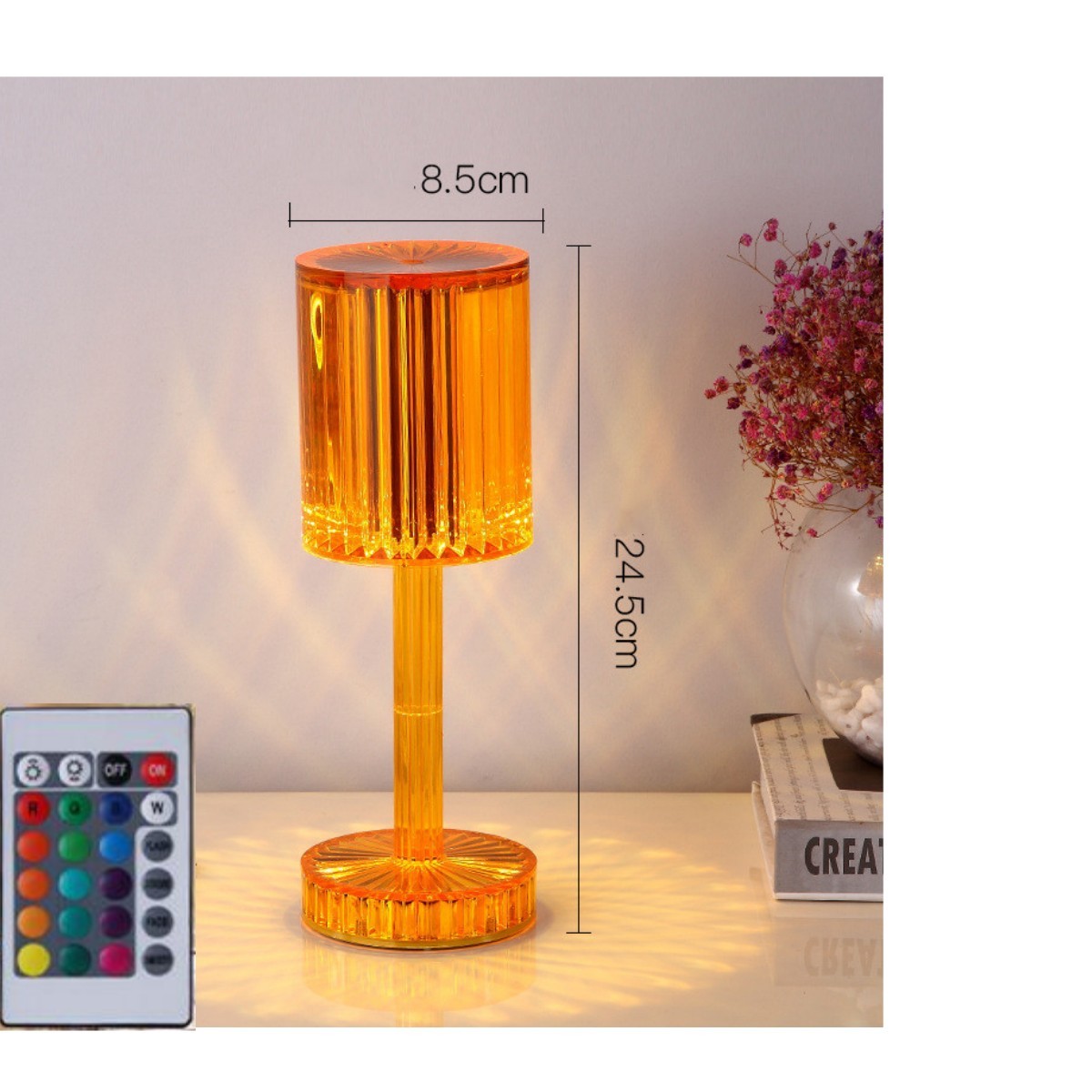 New Crystal Table Lamp Hotel Decoration Diamond Romantic Warm Led For Home Decor Romantic Gift Night Light - ZA-ZOLA