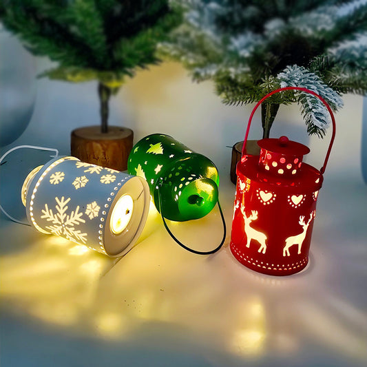 LED Christmas Candle Lanterns – Nordic Style Electronic Candles for Creative Holiday Decor - ZA-ZOLA