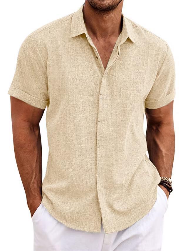 Men's Solid Color Loose Linen T-Shirt – Lightweight, Breathable & Perfect for Summer - ZA-ZOLA