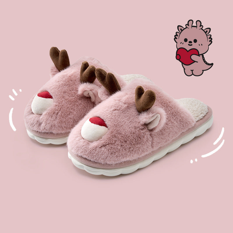 Cartoon Cotton Slippers – Inner Velvet Insulated Cotton-Padded Shoes for Winter Comfort - ZA-ZOLA