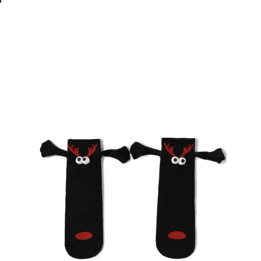 Couple Magnetic Hand Socks – Cute Christmas Gift for Him & Her – Festive Holiday Essentials - ZA-ZOLA