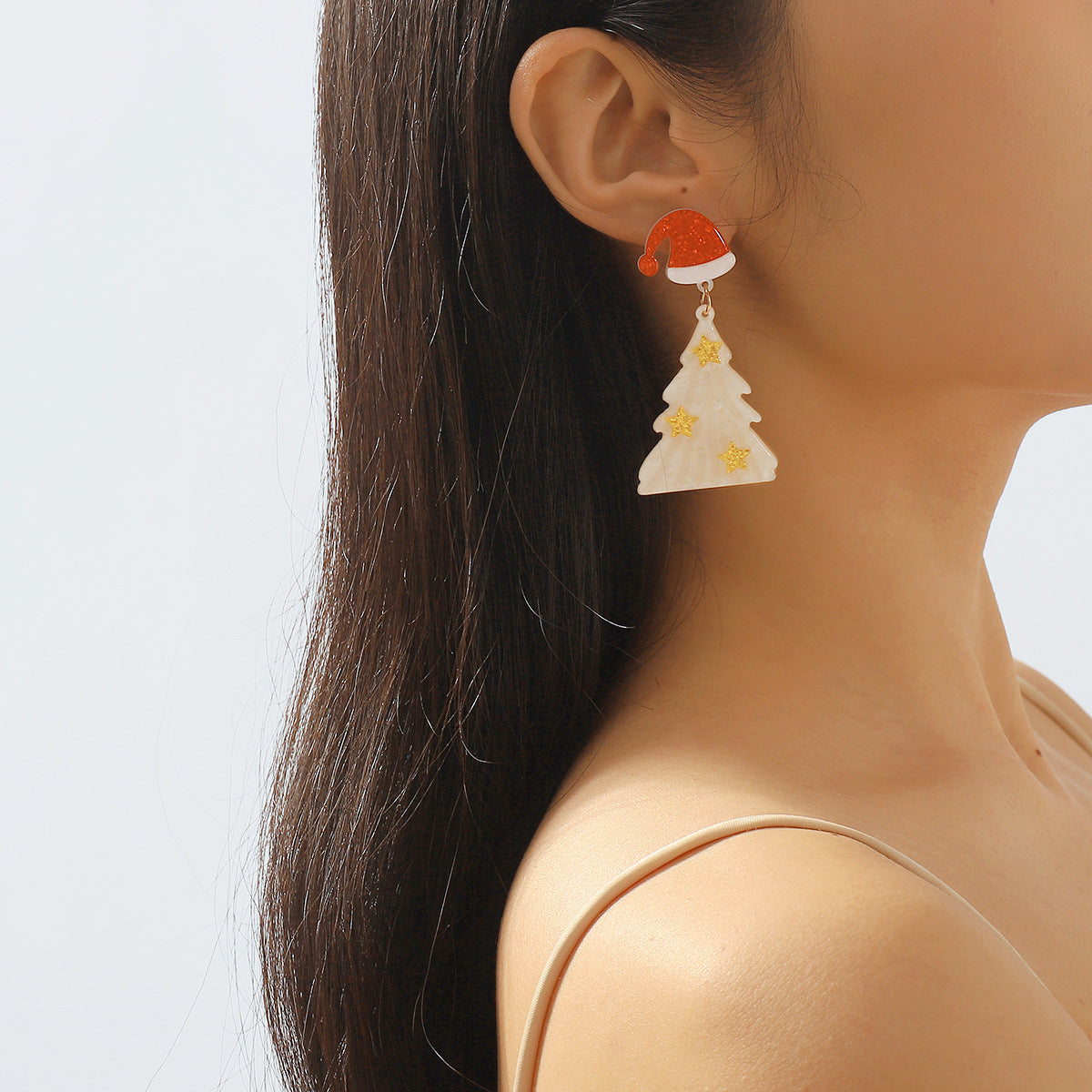 Creative Festive Acrylic Earrings – Trendy Niche Fashion for a Unique Holiday Look - ZA-ZOLA