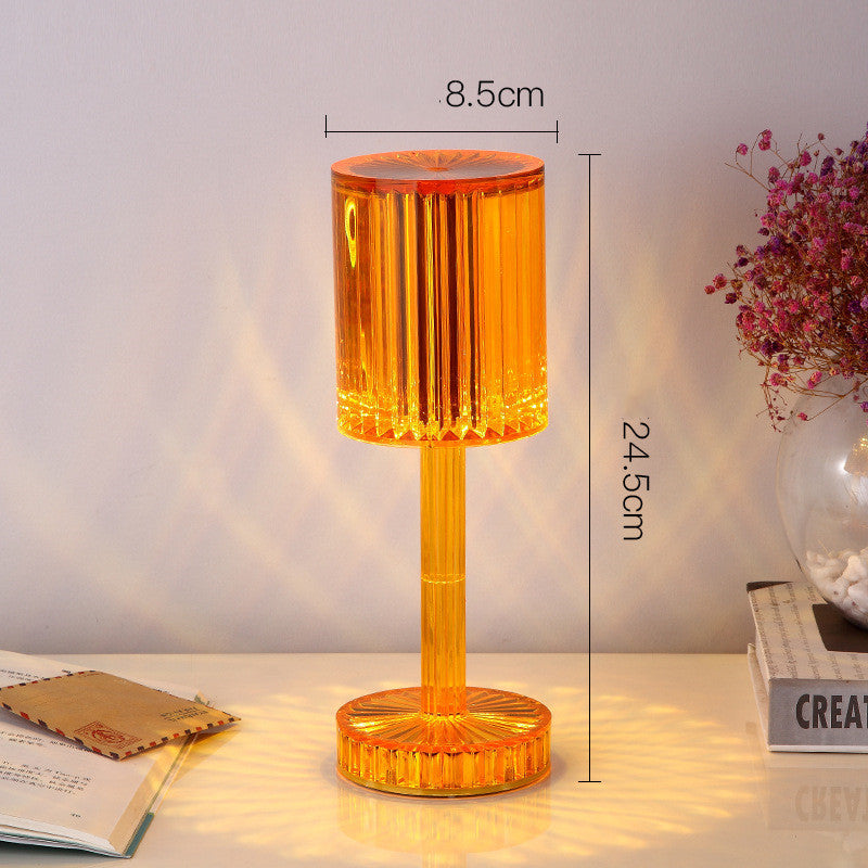 New Crystal Table Lamp Hotel Decoration Diamond Romantic Warm Led For Home Decor Romantic Gift Night Light - ZA-ZOLA