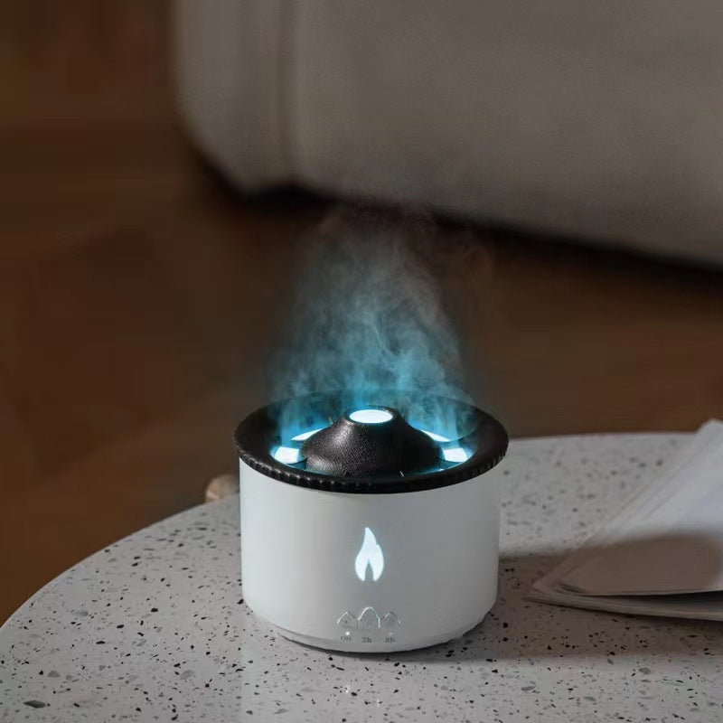 New Creative Ultrasonic Essential Oil Humidifier Volcano Aromatherapy Machine Spray Jellyfish Air Flame Humidifier Diffuser - ZA-ZOLA