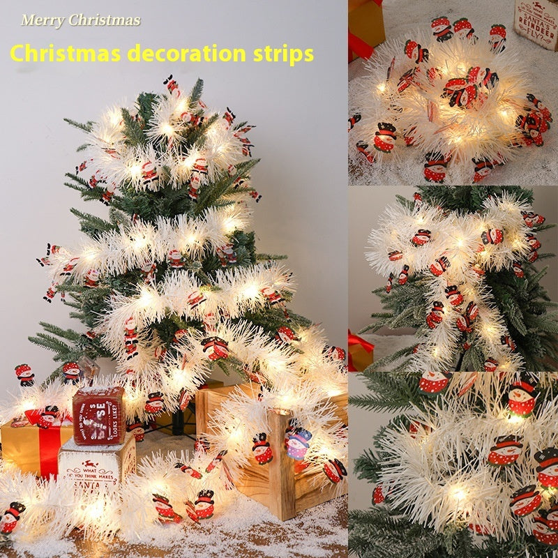 Christmas Ribbon Strip Light – Festive Atmosphere String for Holiday Decor - ZA-ZOLA