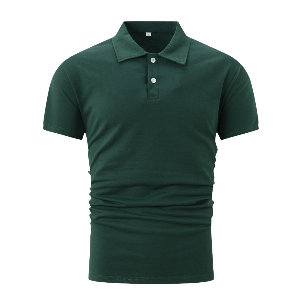 Men's Summer Short Sleeve Polo Shirt – Classic Solid Color, Lightweight & Breathable - ZA-ZOLA