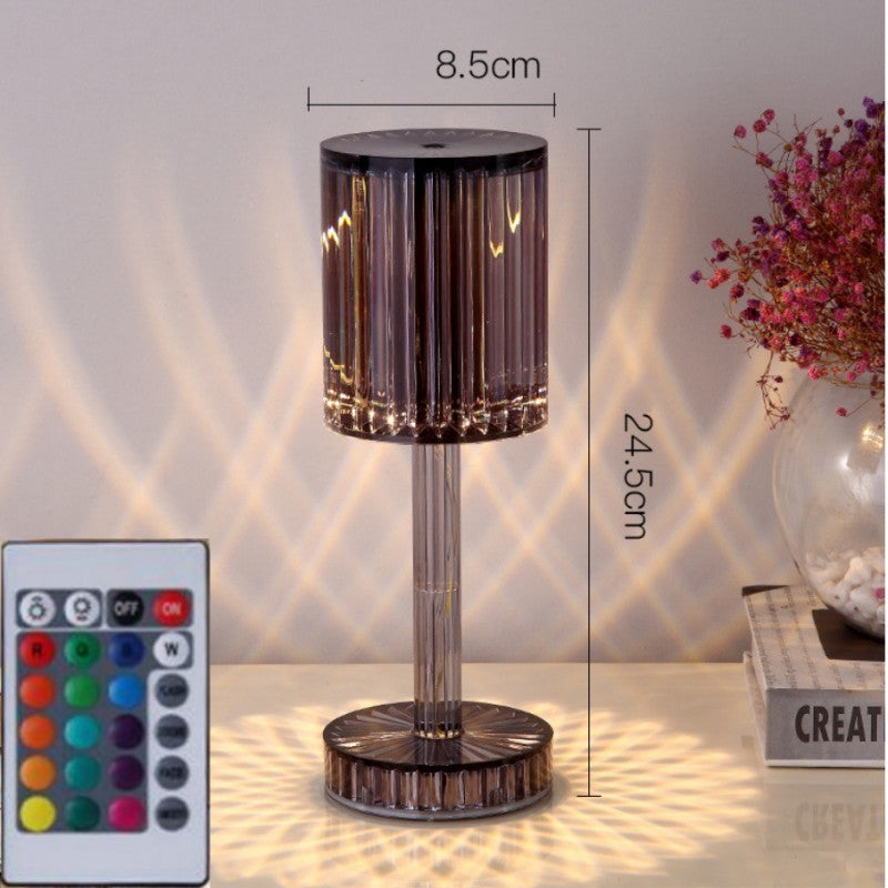 New Crystal Table Lamp Hotel Decoration Diamond Romantic Warm Led For Home Decor Romantic Gift Night Light - ZA-ZOLA