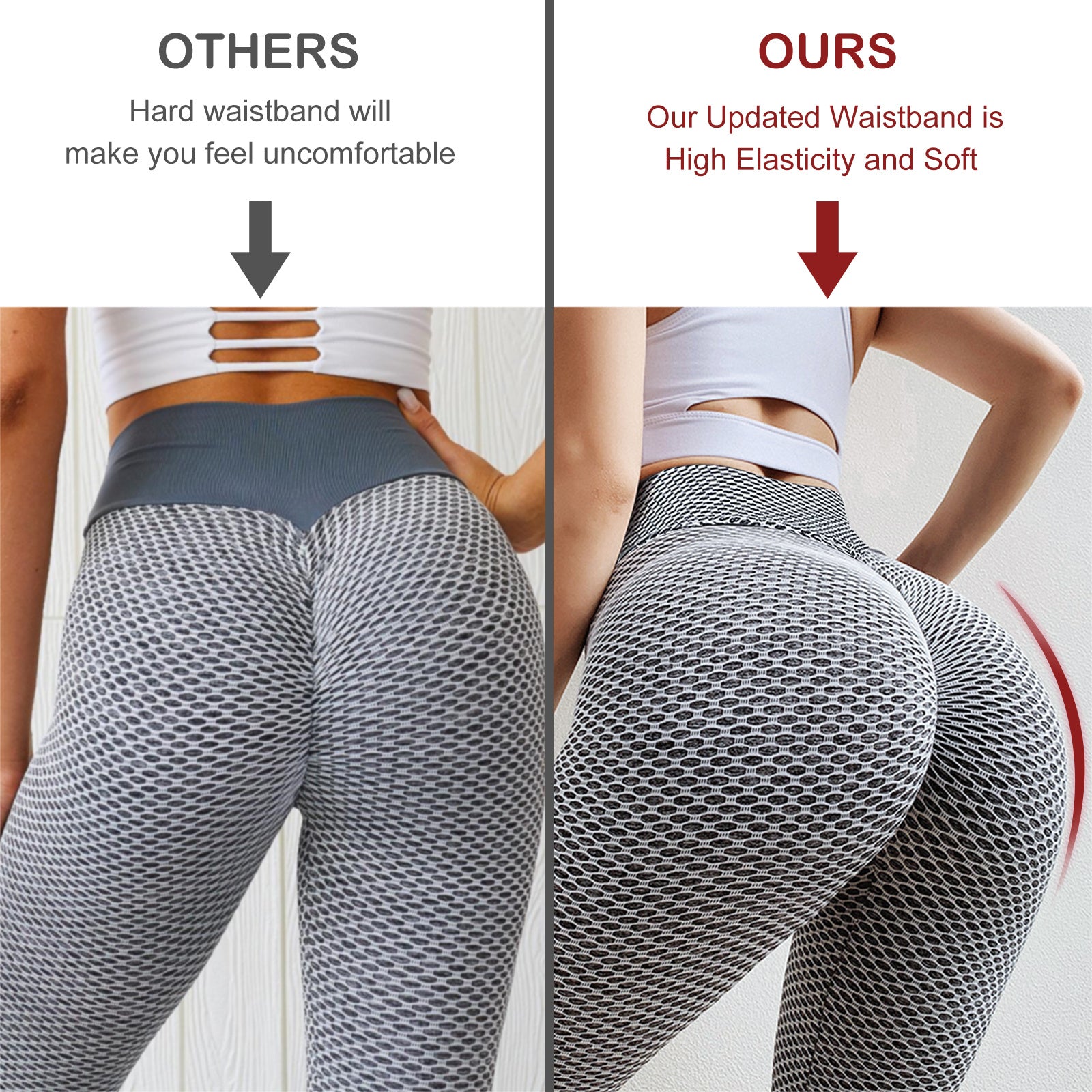 Leggings Women Butt Lifting Workout Tights Plus Size Sports High Waist Yoga Pants - ZA-ZOLA