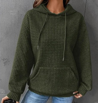 Women's Loose Casual Solid Color Long-Sleeved Sweater – Comfortable & Stylish Knitwear