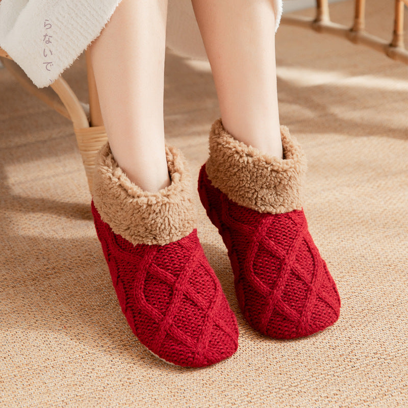 Non-Slip Winter Home Slippers Socks – Warm & Cozy Indoor Floor Shoes for Comfort - ZA-ZOLA