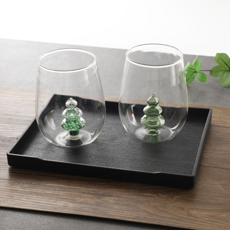 Creative High Borosilicate Glasses – Christmas Tree Design Holiday Drinkware - ZA-ZOLA